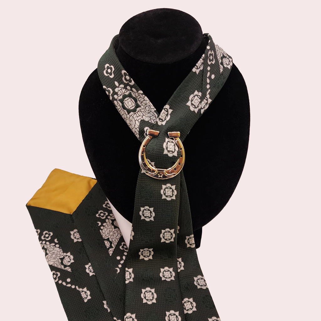 Metal Horseshoe Tie Charm