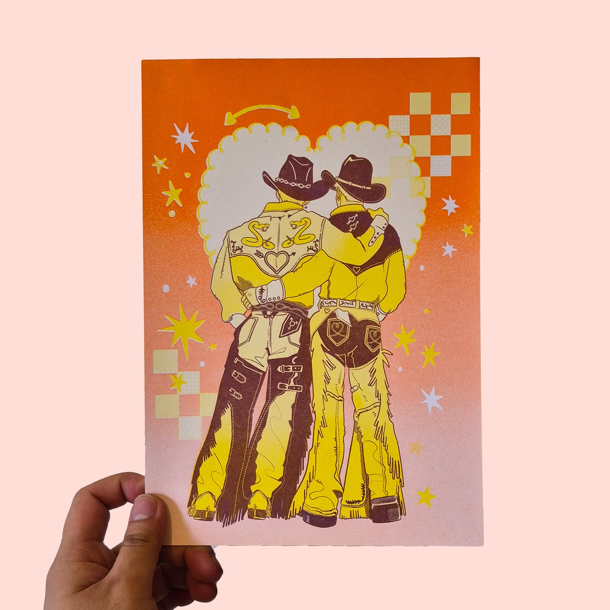 A4 size Risograph print